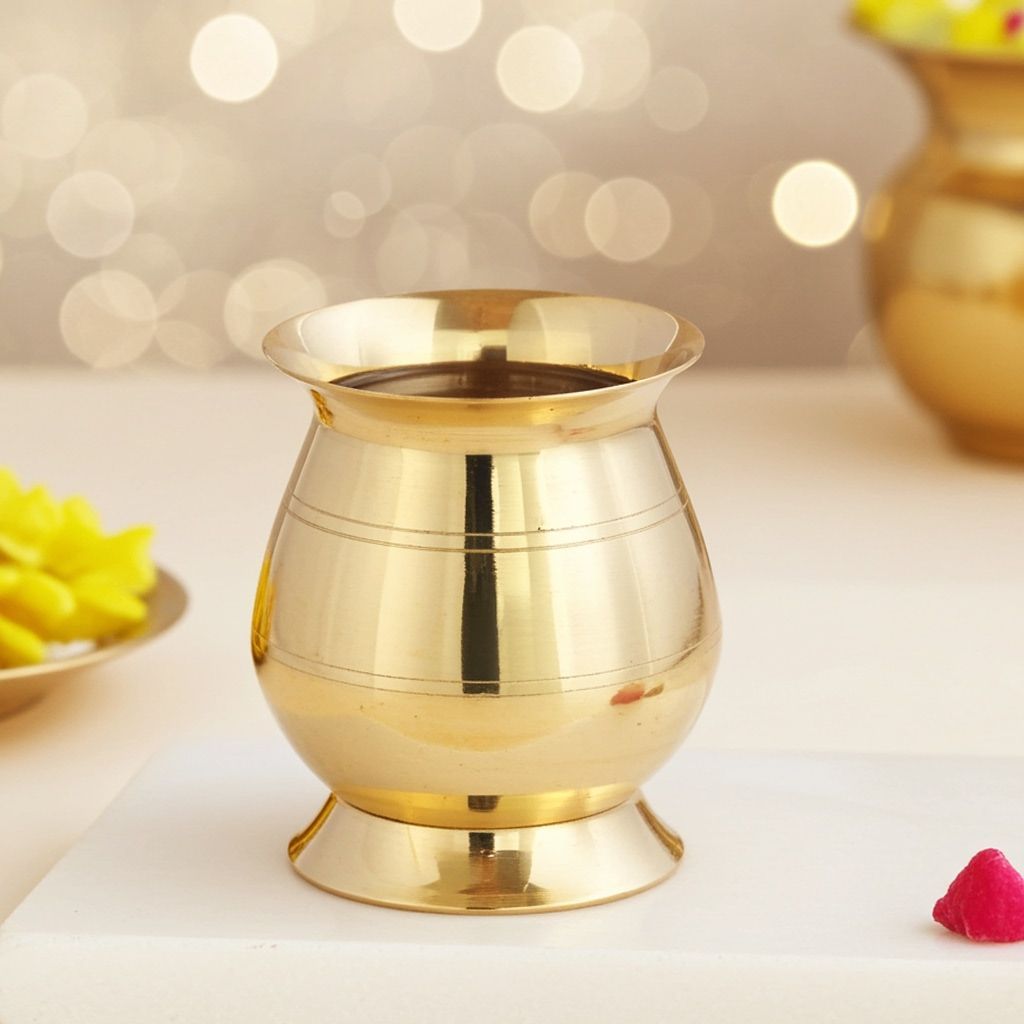 Brass Balam Lota No. 4 , 400 ML (ZMAS227 F)