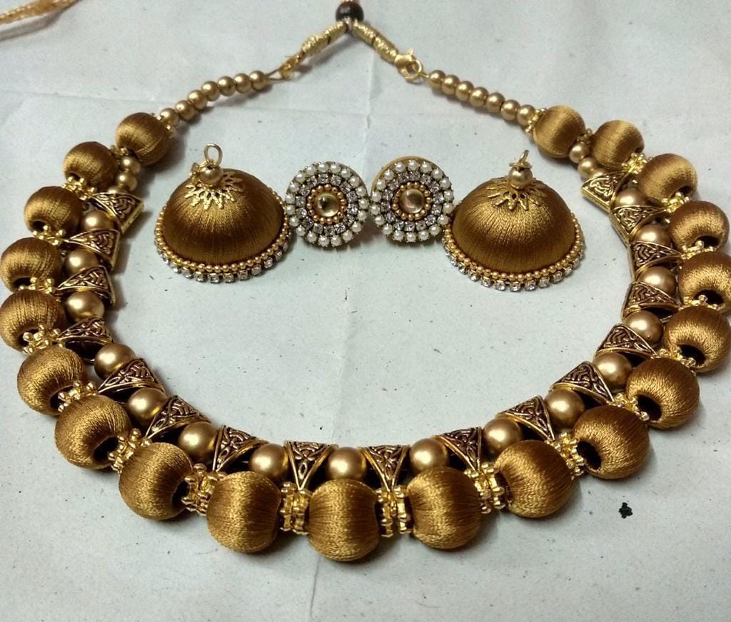 Royal Silk Thread Jewelry Set