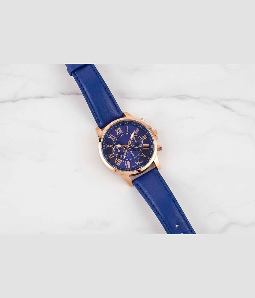 DECLASSE Blue Leather Analog Men's Watch