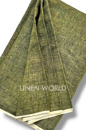 Khaki Linen Fabric (60 Lea)-1 meter