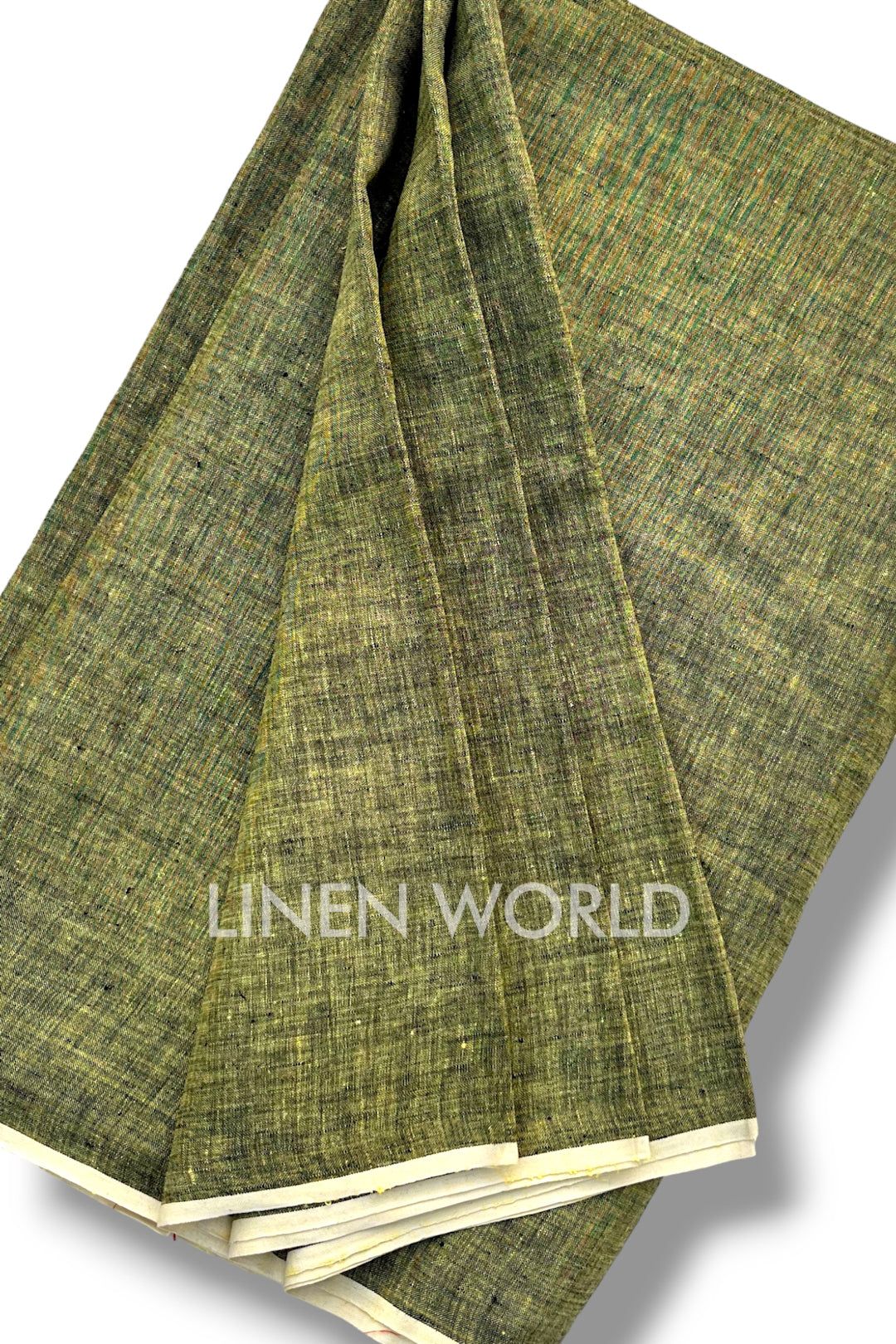 Khaki Linen Fabric (60 Lea)-1 meter