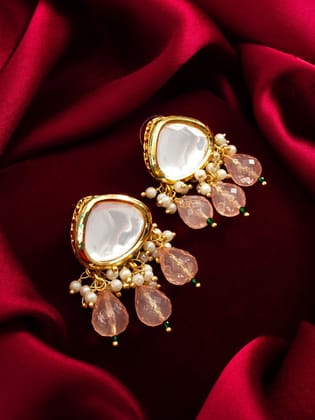 Morison Golden Flower Earrings Natural Beauty