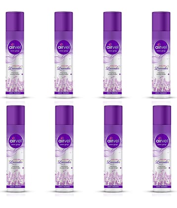 Airvel Lavender Fragrance Room Spray Air Freshener for Home, Bathroom and Car 217ml ( Pack of 8 )