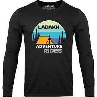 FastB Men Typography Round Neck Black T-Shirt