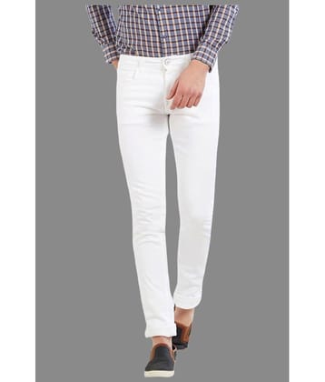 HALOGEN - White Denim Skinny Fit Men's Jeans ( Pack of 1 )
