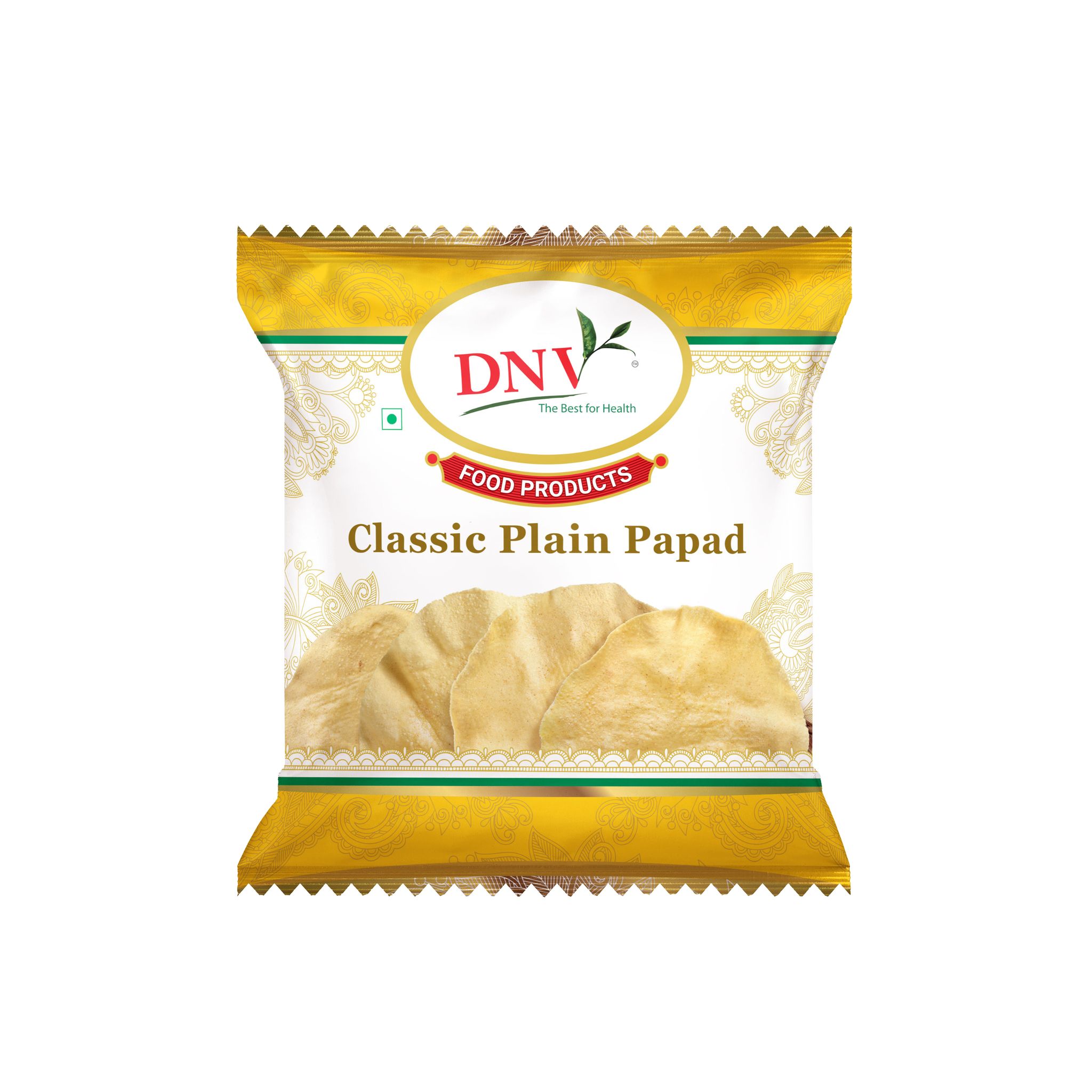 DNV Foods Classic Plain Papad, 450 gm