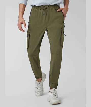 XYXX Olive Green Nylon Men's Joggers ( Pack of 1 )