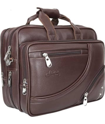 Leather World - Brown Leather Office Bag