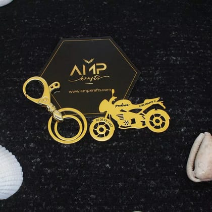 Bajaj Pulsar 160 Keychain-Gold