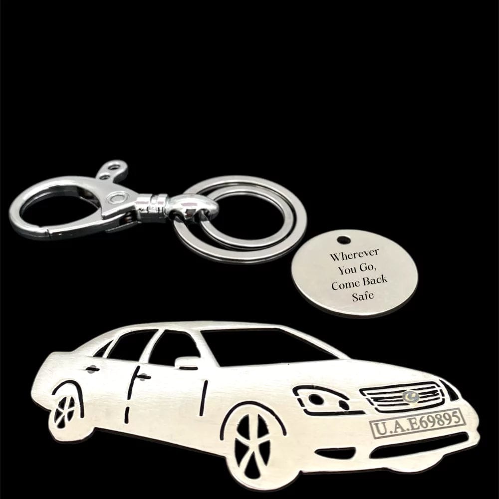 Lexus LS430 2001 Keychain-Front View / Silver