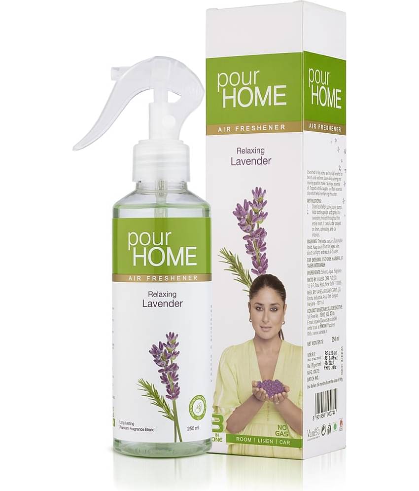 POUR HOME Relaxing Lavender No Gas Room Freshener Spray, 250 ml ( Pack of 1 )