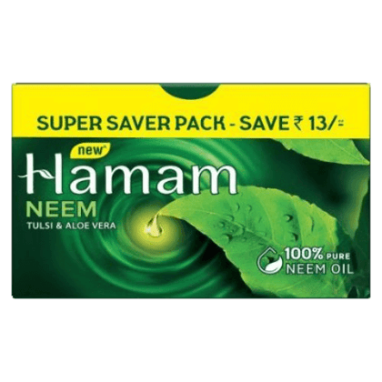 Hamam Bathing Soap Neem Tulsi & Aloe Vera 3 x 150g