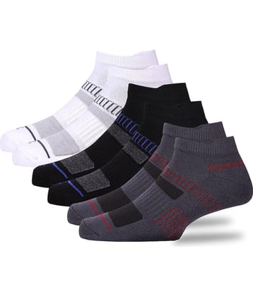 RC. ROYAL CLASS - 100% Organic Cotton Men's Colorblock Multicolor Low Cut Socks ( Pack of 3 )