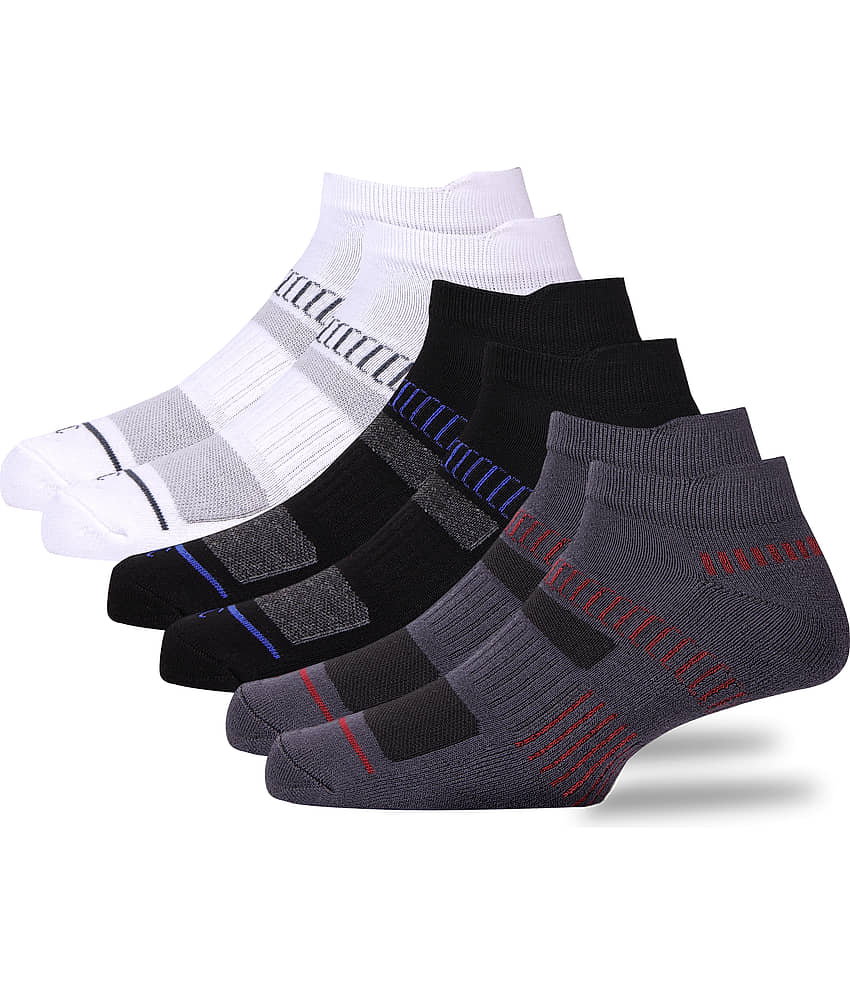 RC. ROYAL CLASS - 100% Organic Cotton Men's Colorblock Multicolor Low Cut Socks ( Pack of 3 )