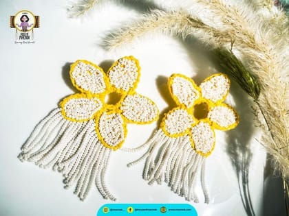 Handmade Fairy Poppy Earrings