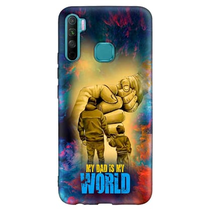 My Dad Is My World S5 Premium Embossed Mobile cover