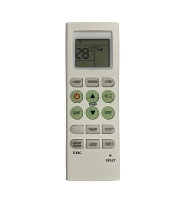 AC Remote No.36E No Backlight Micromax AC Remote Control (White)