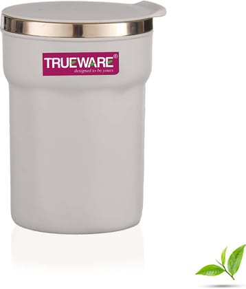 Trueware ACE SMALL Plastic & Steel Coffee Mug 275 mL ( Pack of 1 )