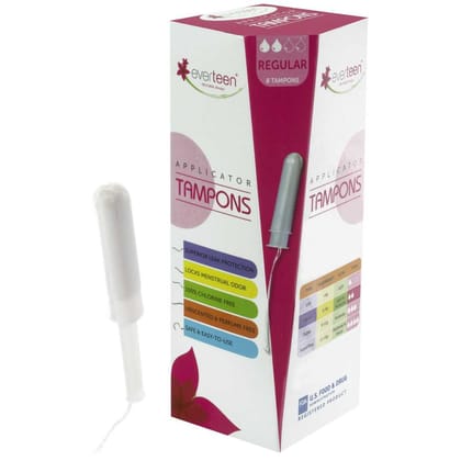 everteen Applicator Tampons for Menstrual Periods in Women-Regular / 1 Pack