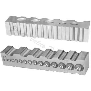 Steel Block Design Forming Dapping Doming Jewelry Bending  Shaping Swage Bench Tool, Size 8 x 1.5 x 1.5 inch