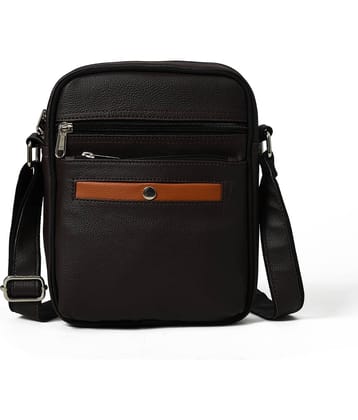MATRICE - Brown Solid Messenger Bag