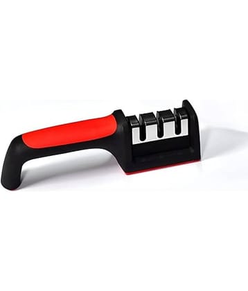 Shopeleven Red Iron Knife Sharpner Blade Length 5 cm ( Pack of 1 )