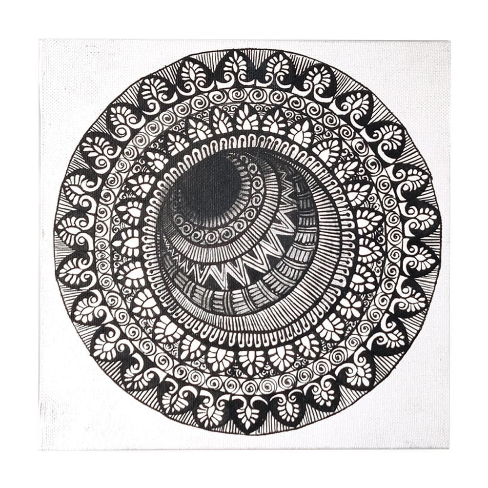 Pen Mandala on MDF Square Board DIY Kit by Penkraft