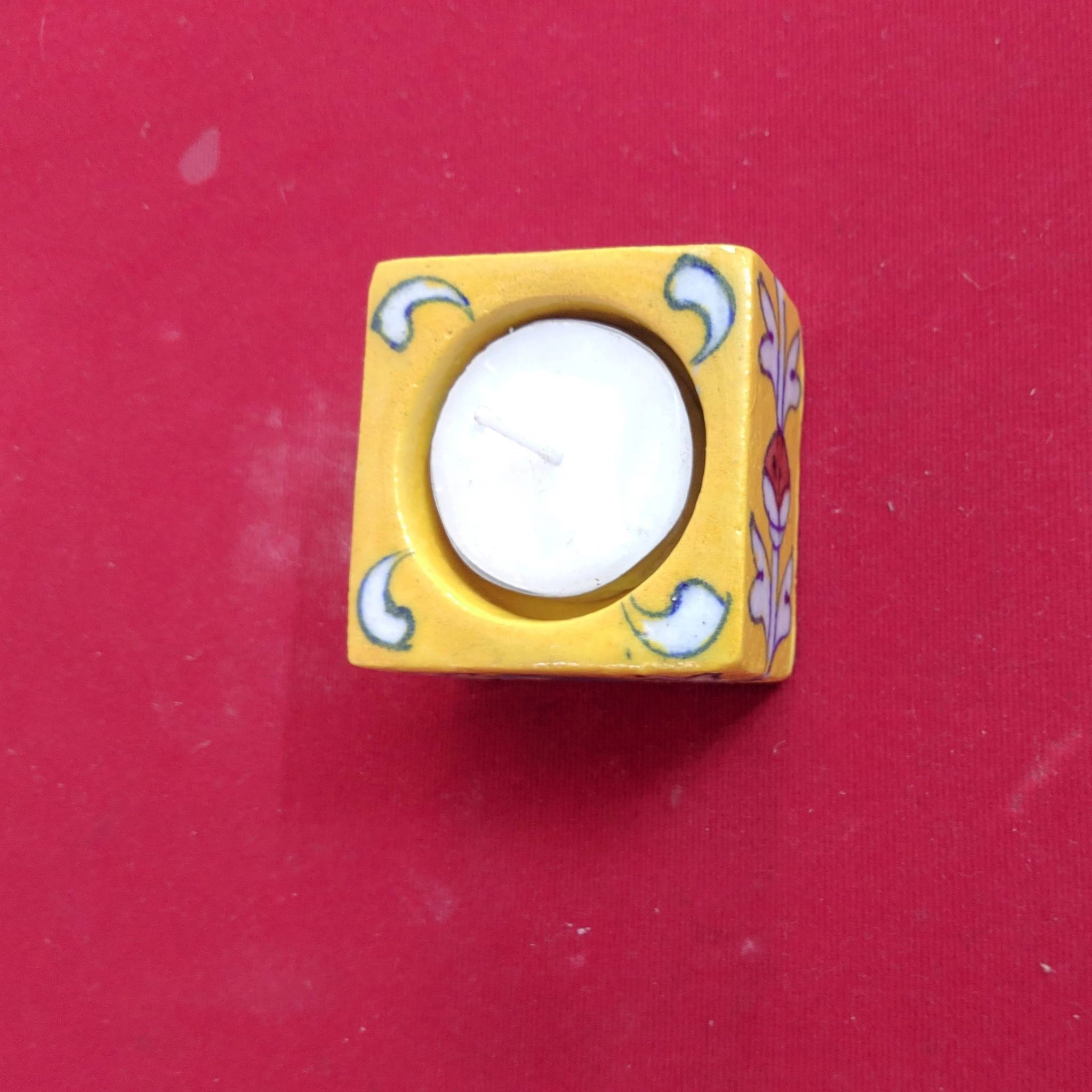 Jaipur blue pottery T-Light holder