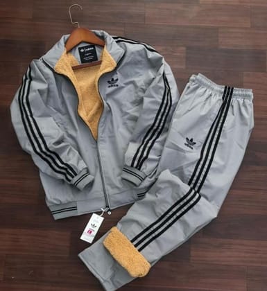 ADIDAS Premium Quality Artical Tracksuit Grey (Size - L)