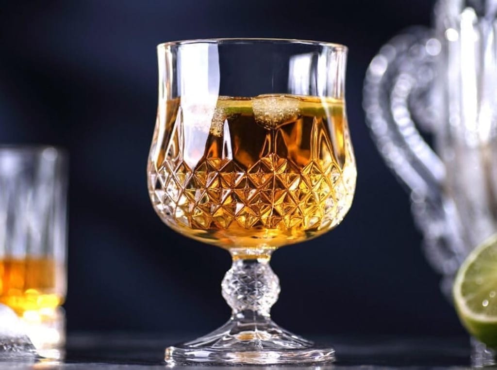 European Style Crystal Clear 190 ml Brandy Glasses Set Premium Glasses Designer Glass for Taking and Serving Various Drinks