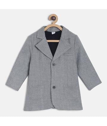 MINI KLUB Boys Cotton Casual Jacket ( Grey , Pack of 1 )