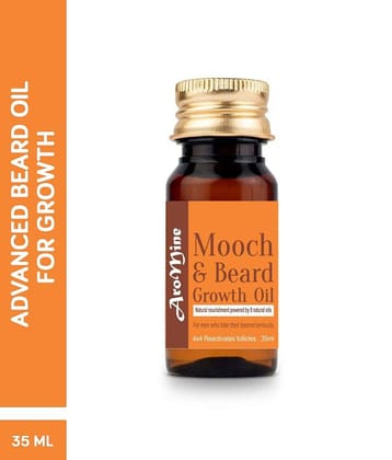 Aromine Natural & Organic Beard Growth Oil With Olive Oil35mL