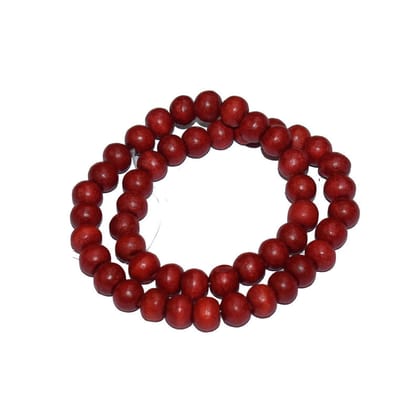 Painted Wooden Beads for Jewelry Making , BWWB-94-Per Packet of Approx 160 Pcs / 8X10 MM / Maroon