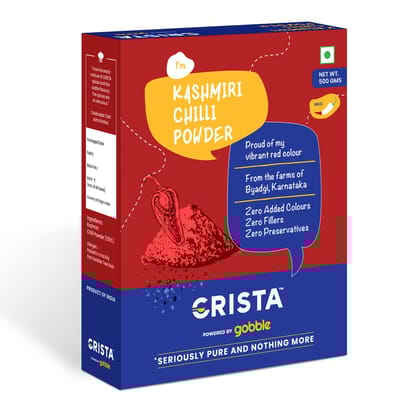 CRISTA Kashmiri Chilli Powder, 500 gm