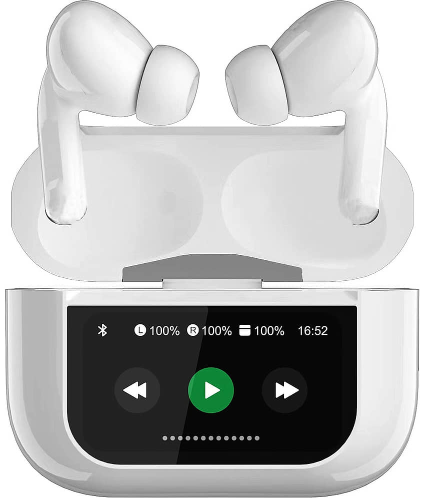 Retailstore Led Display Earbuds In Ear TWS White