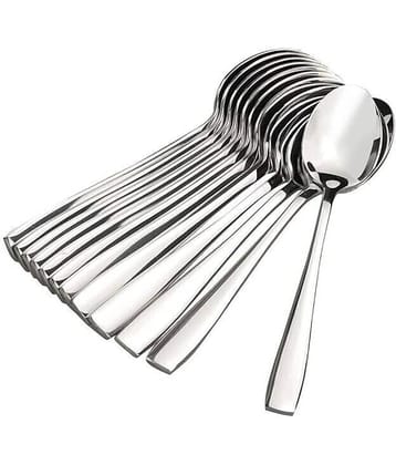 inKitch Stainless Steel Plain Table Spoon Silver ( Pack of 12 )
