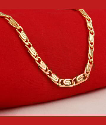 FASHION FRILL Gold Plated Chain ( Set of 1 )