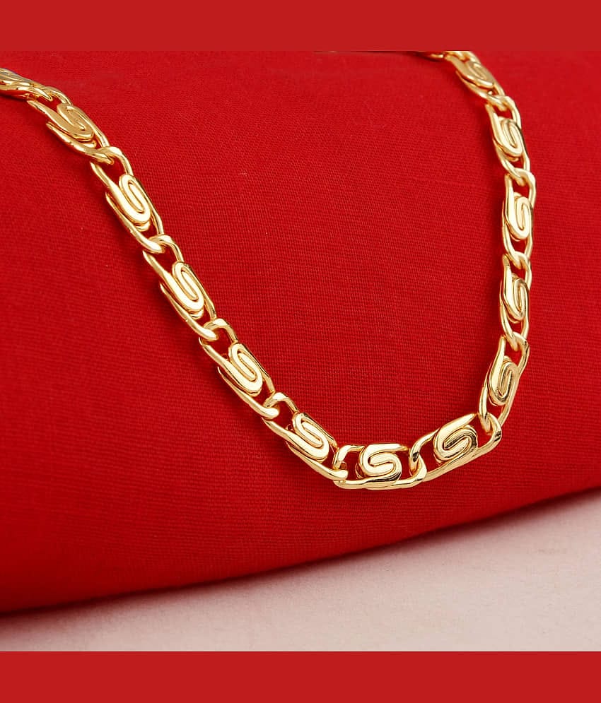 FASHION FRILL Gold Plated Chain ( Set of 1 )