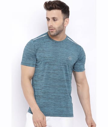Chkokko - Sea Green Polyester Regular Fit Men's Sports T-Shirt ( Pack of 1 )