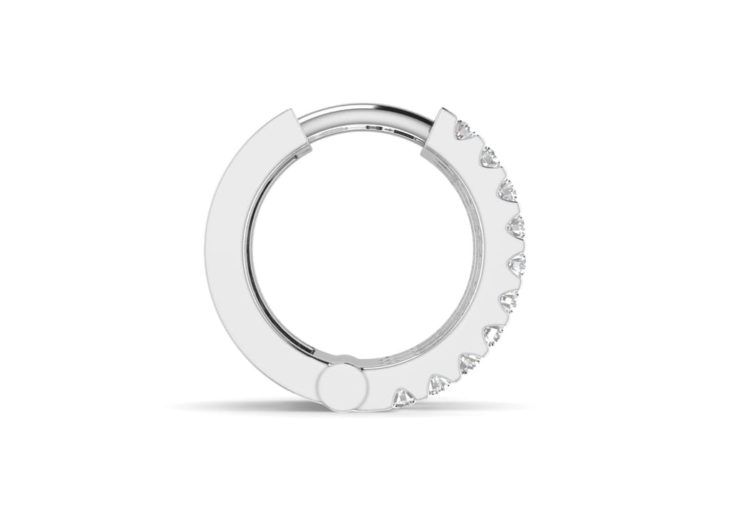 Three Line Boxed Hoop Earring For Men (1 Pc Only)