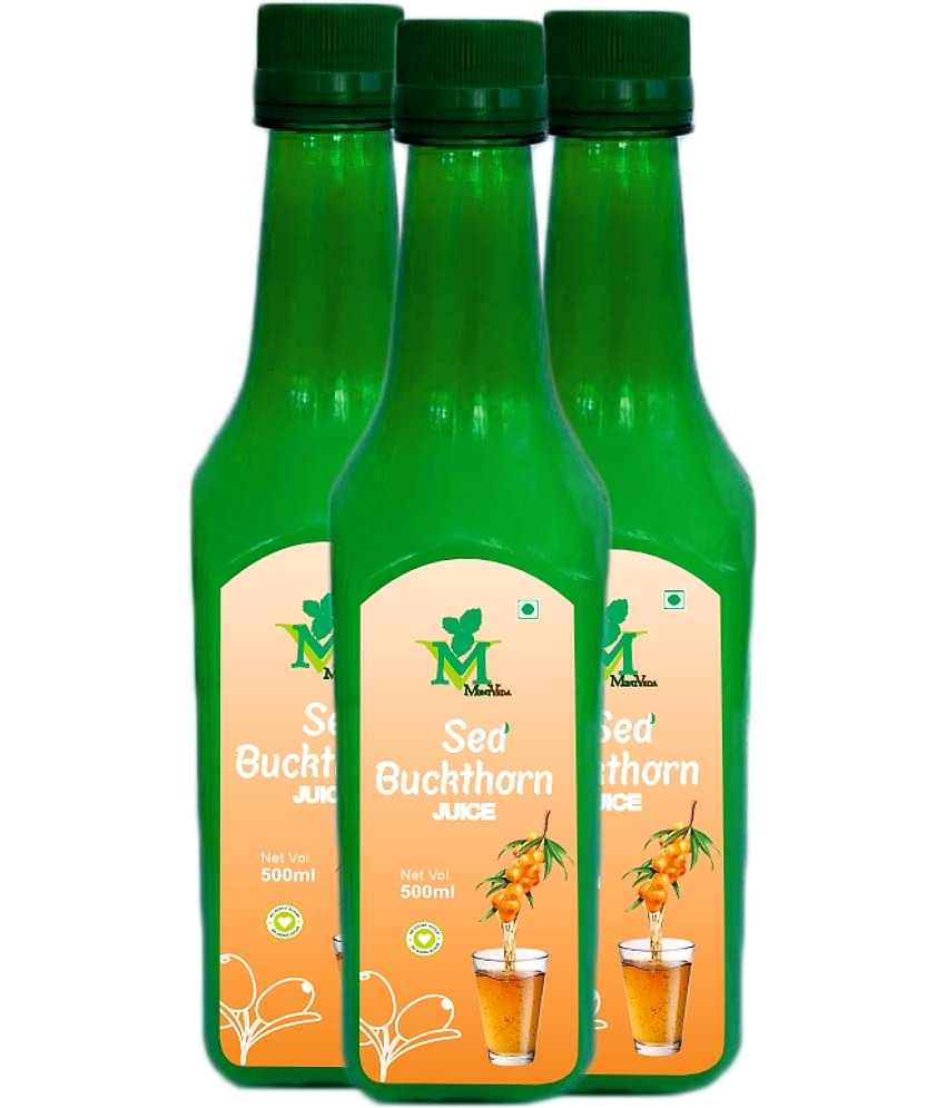 Sea Buckthorne sugar free Juice Pack of 3 - 500ml