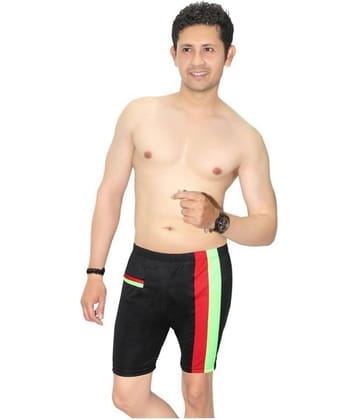 Goodluck Black Polyester Lycra Jammer Single
