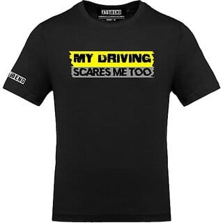 FastB Men Typography Round Neck Black T-Shirt