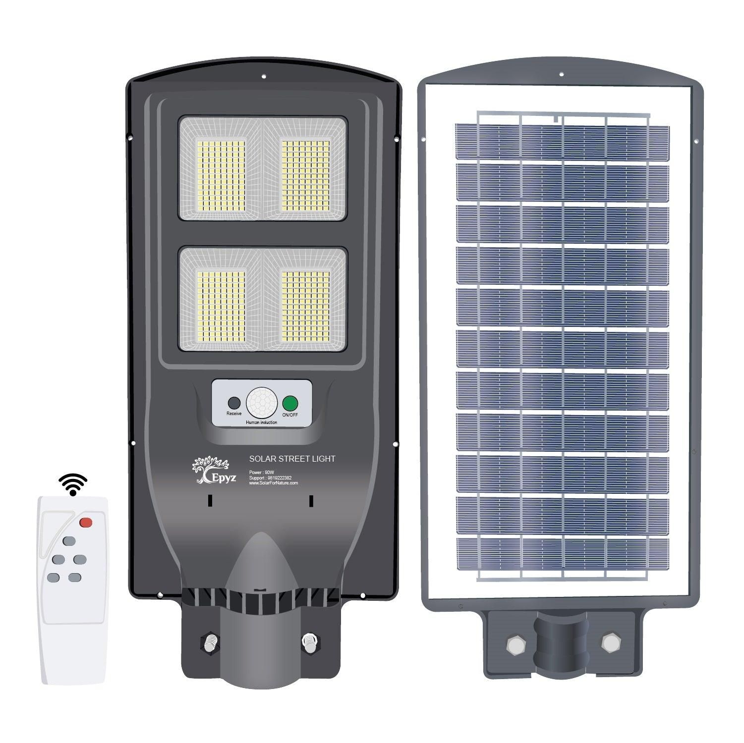 60 Watt Solar Street Light (White Light)-Without Pole
