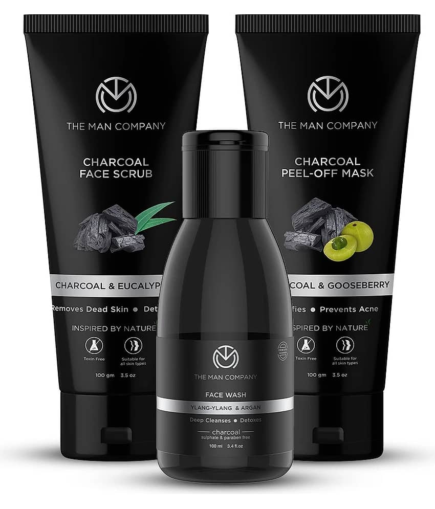 The Man Company Charcoal Cleansers Trio