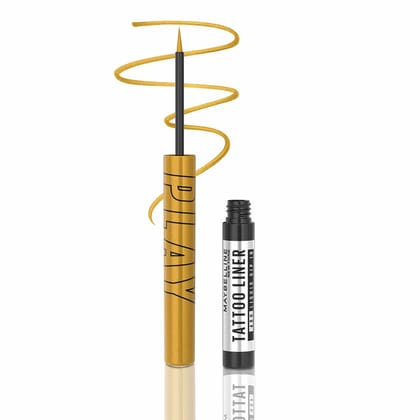 Maybelline Tattoo Play Gold Longwear Liquid Eyeliner, Metallic Finish Maybelline Tattoo Play Gold Longwear Liquid Eyeliner, Metallic Finish - Drop / 1 count (Pack of 1)