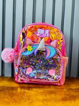NIYO TOYS Holographic Unicorn Bag for Kids-Pink
