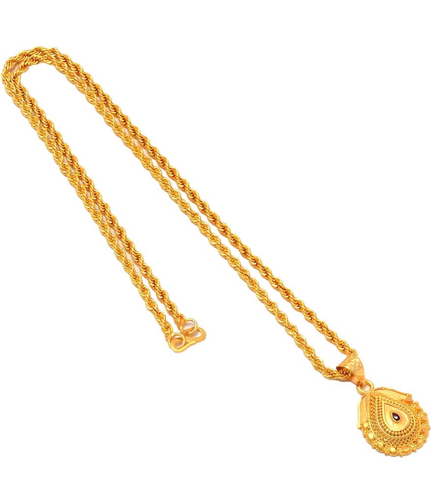 Jewarhaat - Golden Pendant ( Pack of 1 )