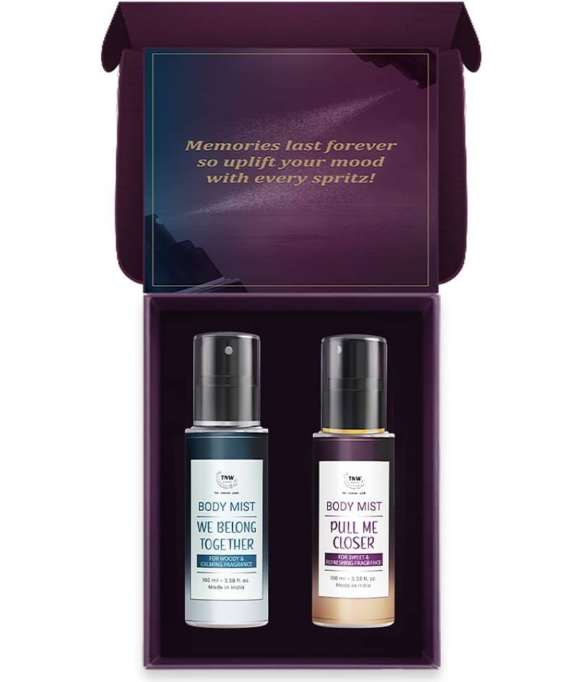 TNW - The Natural Wash Body Mists Duo Of Sweet & Spicy Fragrance, Long,Lasting Scent, 2X100Ml
