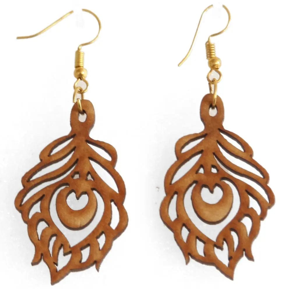 Handcrafted Wooden Earrings Set - 3 Pairs of Unique Designs